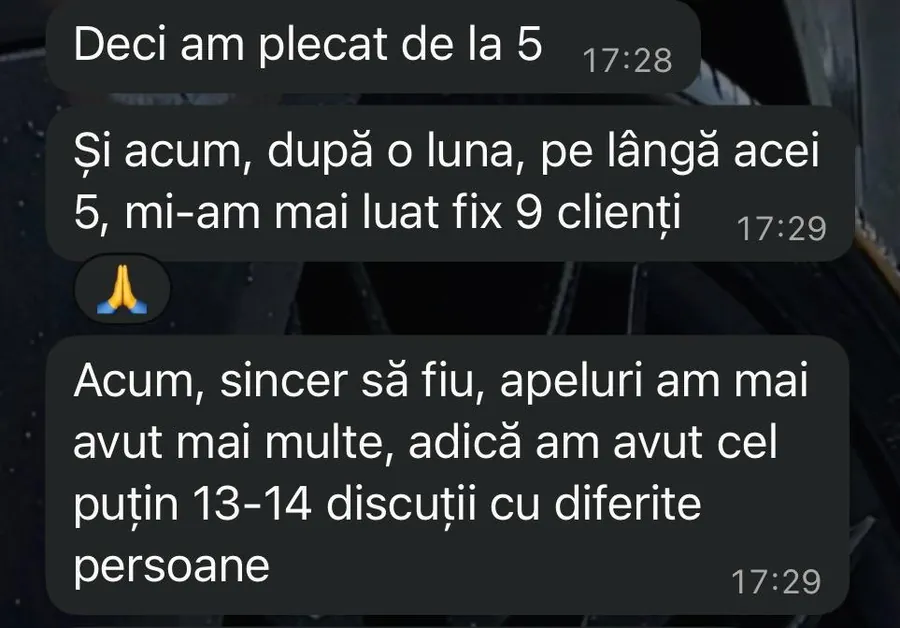 Rezultat real Paul — +9 clienți într-o lună